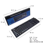 108키 컴퓨터 USB 유선 키보드, 케이블 길이: 1.5m, 아랍어 단일, 러시아어, 프랑스어, 스페인어