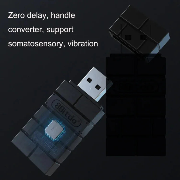 8BitDo USB 무선 리시버 핸들 스위치용, PS5/PS4용