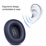 1쌍 헤드폰 커버 이어머프 JBL TUNE700 T750BTNC T700BT용, 블랙 프로틴 가죽, 화이트 프로틴 가죽, 레드 프로틴 가죽, 블루 프로틴 가죽