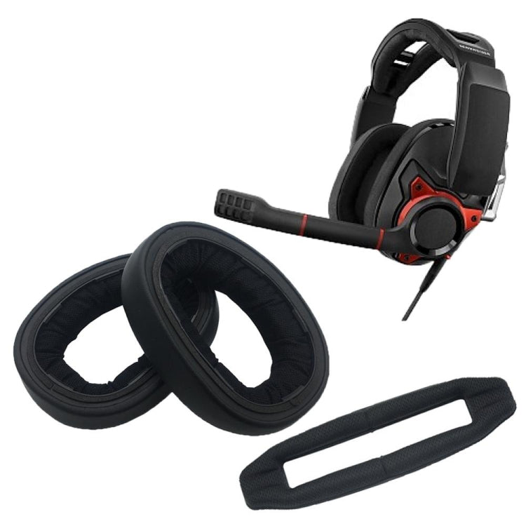2개입 이어머프 헤드빔 Sennheiser GSP600 GSP500 GSP670용, 스타일:, 헤드빔, 램스킨, 메시 천, 아이스 젤, 나노스플라이싱