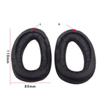 2개입 헤드폰 슬리브 커버 Sennheiser GSP300 GSP370 GSP350용, 스타일:, 프로틴 스킨, 램 가죽, 블랙 헤드빔, 레드 헤드빔, 블루 헤드빔, 메시 천