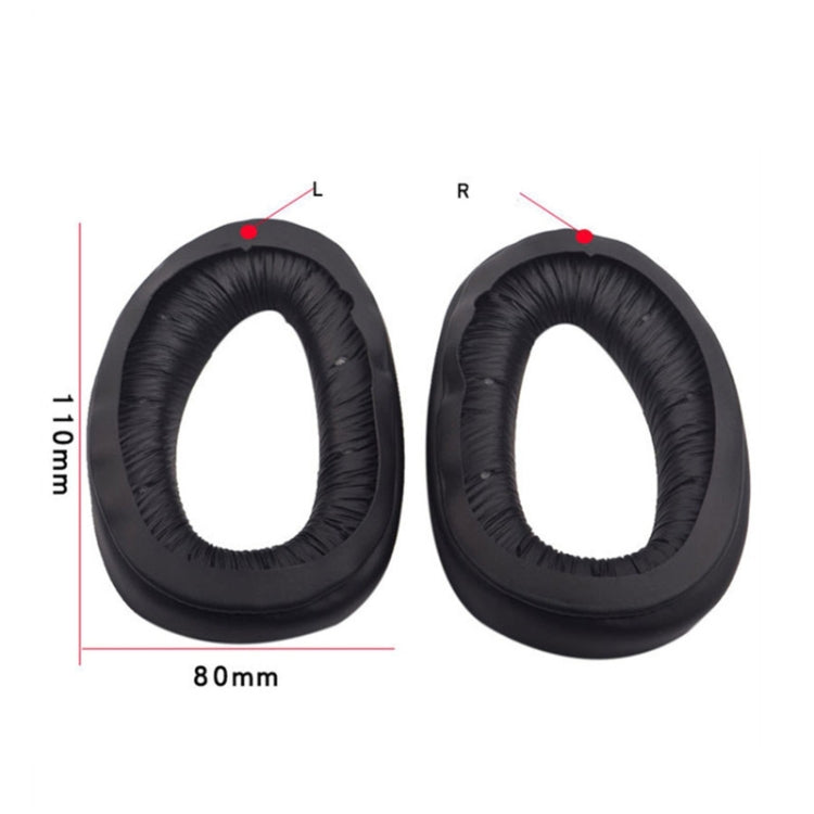 2개입 헤드폰 슬리브 커버 Sennheiser GSP300 GSP370 GSP350용, 스타일:, 프로틴 스킨, 램 가죽, 블랙 헤드빔, 레드 헤드빔, 블루 헤드빔, 메시 천
