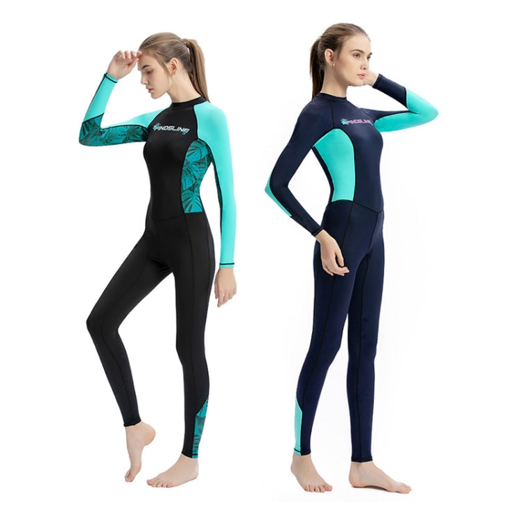 FINDSLINE 라이크라 다이빙 천 여성용 얇고 빠른 건조 방수 전신 자외선 차단 웻수트, XS, S, M, L, XL