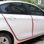 5m U-shaped Non-stick Car Rubber Seal Bumper, Black, White, Grey, Blue, Red