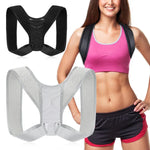 Invisible Breathable Posture Correction Belt Adjustable Back Corrector, Size:, M (Black), S (Gray), L (Gray)