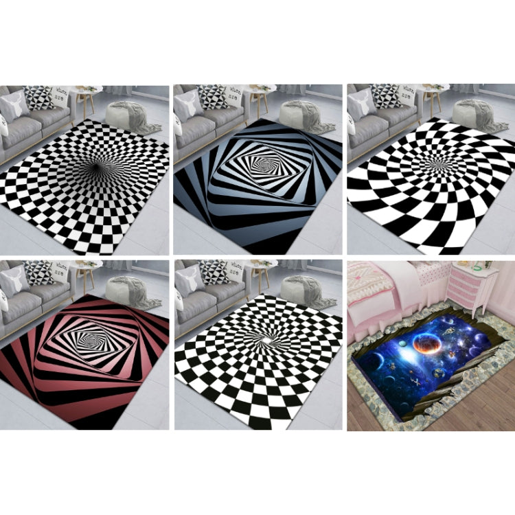 3D 스테레오 직사각형 시각 기하학 거실 카펫, 40x60cm, 50x80cm, 60x90cm, 80x120cm, 80x160cm, 120x160cm, 140x200cm