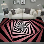 3D 스테레오 직사각형 시각 기하학 거실 카펫, 40x60cm, 50x80cm, 60x90cm, 80x120cm, 80x160cm, 120x160cm, 140x200cm