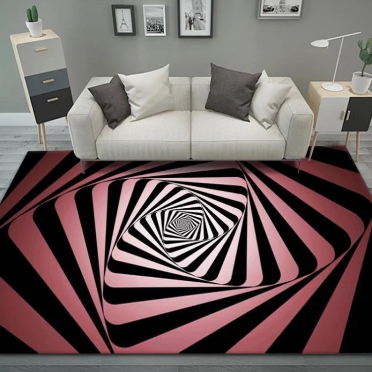 3D 스테레오 직사각형 시각 기하학 거실 카펫, 40x60cm, 50x80cm, 60x90cm, 80x120cm, 80x160cm, 120x160cm, 140x200cm