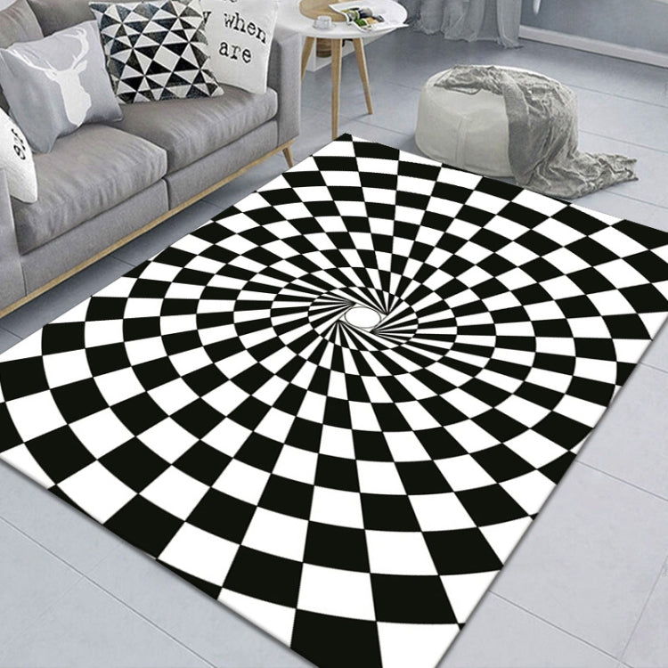 3D 스테레오 직사각형 시각 기하학 거실 카펫, 40x60cm, 50x80cm, 60x90cm, 80x120cm, 80x160cm, 120x160cm, 140x200cm