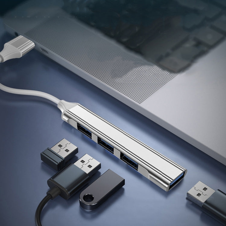 4 in 1 미니 다기능 확장 도킹, 사양: Type-C/USB-C 3.0 (실버), Type-C/USB-C 3.0 (실버), Type-C/USB-C 3.0 (그레이), Type-C/USB-C 3.0 (핑크), USB 3.0 (실버), USB 3.0 (그레이), USB 3.0 (핑크)