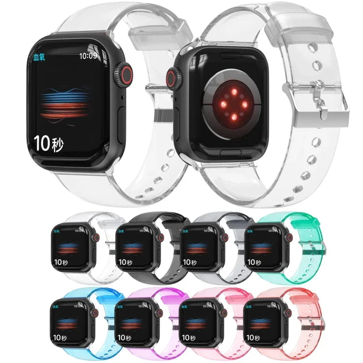 TPU 연료 분사 시계줄, 애플 워치 시리즈 42mm/44mm/45mm용, 애플 워치 시리즈 38mm/40mm/41mm용