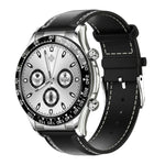 LOANIY E18 Pro Smart Bluetooth Calling Watch with NFC Function, Gold Silicone, Black Leather, Gold Leather, Black Silver Steel, Green Silver Steel