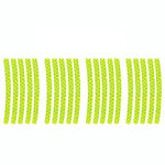 10pcs /Set Car Wheel Reflective Stickers 3D Personal Decoration Tire Warning Stickers