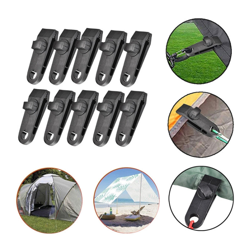 Outdoor Camping Windproof Canopy Fixed Tent Clip Rope Buckle Quick Hanging Set, 10 Clips+10 Ropes, 10 Clips+10 Black Ropes, 10 Clips+10 Black Ropes+10 Silver Buckles, 10 Clips+10 Elastic Ropes+10 Black Buckles                                           ...