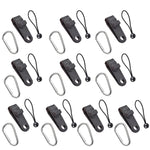 Outdoor Camping Windproof Canopy Fixed Tent Clip Rope Buckle Quick Hanging Set, 10 Clips+10 Ropes, 10 Clips+10 Black Ropes, 10 Clips+10 Black Ropes+10 Silver Buckles, 10 Clips+10 Elastic Ropes+10 Black Buckles                                           ...