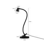668A001 USB 360도 굽힘 호스 데스크 램프, 사양:, 화이트 스텝리스 디밍, 블랙 스텝리스 디밍, 화이트 2단 디밍, 블랙 2단 디밍