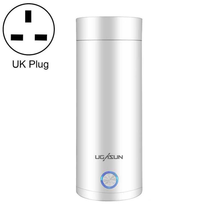 UGASUN 여행용 휴대용 미니 전기 온수 컵, UK 플러그 (화이트), EU 플러그 (화이트), US 플러그 (화이트), UK 플러그 (핑크), EU 플러그 (핑크), US 플러그 (핑크)