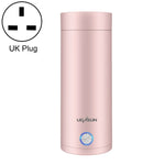 UGASUN 여행용 휴대용 미니 전기 온수 컵, UK 플러그 (화이트), EU 플러그 (화이트), US 플러그 (화이트), UK 플러그 (핑크), EU 플러그 (핑크), US 플러그 (핑크)