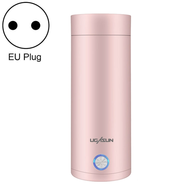 UGASUN 여행용 휴대용 미니 전기 온수 컵, UK 플러그 (화이트), EU 플러그 (화이트), US 플러그 (화이트), UK 플러그 (핑크), EU 플러그 (핑크), US 플러그 (핑크)