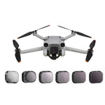 RCSTQ 알루미늄 합금 조절식 필터 액세서리 DJI Mini 3 Pro용, 스타일: UV+CPL+ND8+ND16+ND32+ND64 6-in-1, CPL, ND8, ND16, ND32, ND64, 4-in-1 세트, 6-in-1 세트