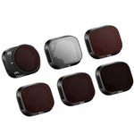 RCSTQ 알루미늄 합금 조절식 필터 액세서리 DJI Mini 3 Pro용, 스타일: UV+CPL+ND8+ND16+ND32+ND64 6-in-1, CPL, ND8, ND16, ND32, ND64, 4-in-1 세트, 6-in-1 세트
