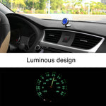 Night Light Car Thermometer Metal Ornaments, Black Thermometer