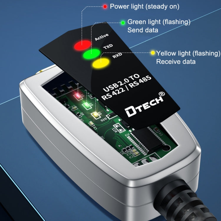 DTECH DT-5119 0.5m USB to RS485/422 산업용 컨버터 시리얼 라인 통신 어댑터, DT-5119 0.5m