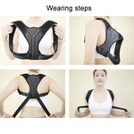 성인 어린이 보이지 않는 통기성 등굽음 방지 교정 벨트, XS, S, M, L, XL