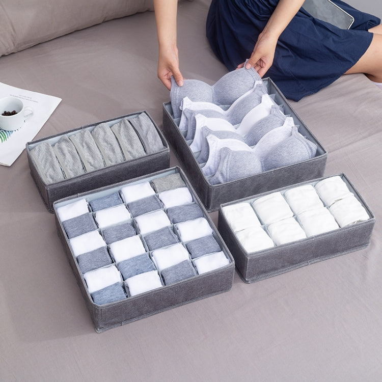 접이식 서랍 옷 수납 상자, 규격: 24칸 (회색), 24칸 (린넨), 24칸 (빨강), 24칸 (초록), 7칸 (회색), 7칸 (린넨), 7칸 (빨강), 7칸 (초록), 8칸 (회색), 8칸 (린넨), 8칸 (빨강), 8칸 (초록)