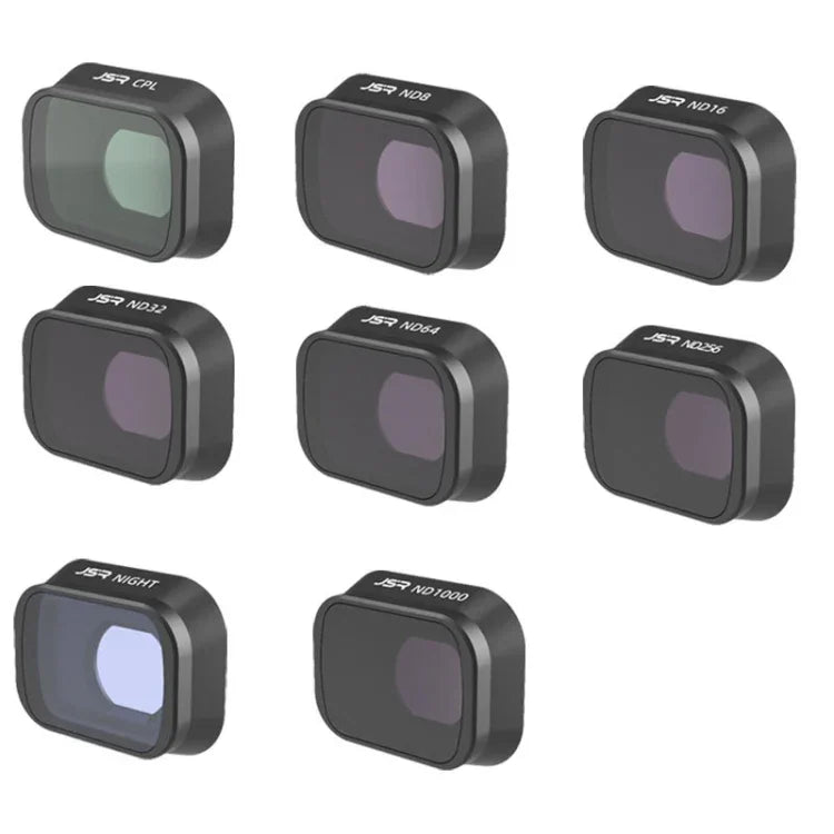 JUNESTAR Filters For DJI Mini 3 Pro,Model:, MCUV JSR-1663-01, CPL JSR-1663-02, ND8 JSR-1663-03, ND16 JSR-1663-04, ND32 JSR-1663-05, ND64 JSR-1663-06, ND256 JSR-1663-07, ND1000 JSR-1663-08, ND8PL JSR-1663-09, ND16PL JSR-1663-10, ND32PL JSR-1663-11