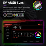 ARGB 케이스 라이트 바 컴퓨터 장식용 실리콘 LED 램프 스트립, Y360 라운드