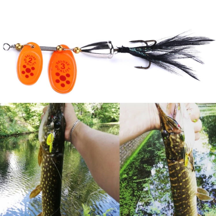 HENGJIA SP304 6.5cm 13g 깃털 훅 회전 스팽글 로드 루어 미끼, SP304 옐로우, SP304 오렌지 레드, SP304 블랙