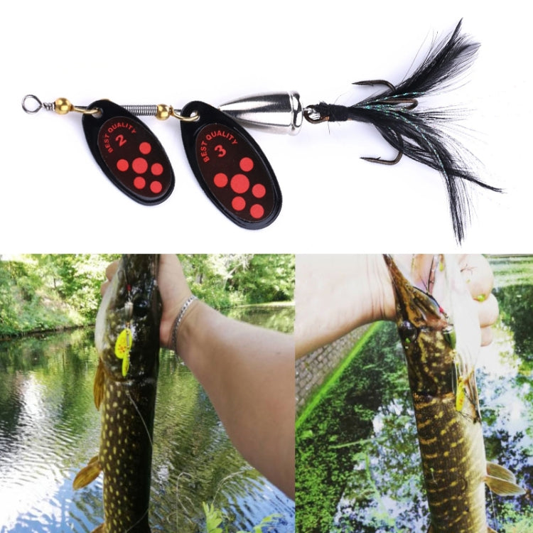 HENGJIA SP304 6.5cm 13g 깃털 훅 회전 스팽글 로드 루어 미끼, SP304 옐로우, SP304 오렌지 레드, SP304 블랙