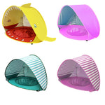 Baby Beach Tent With Pool Portable Foldable Sunshelter, Orange, Pink, Pink Stripe, Shark Gray, Shark Yellow, Whale Blue, Whale Pink