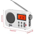 SY-8801 휴대용 레트로 라디오 HD LCD 화면 무게 베이스 단파 라디오, SY-8801