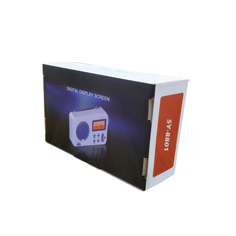 SY-8801 휴대용 레트로 라디오 HD LCD 화면 무게 베이스 단파 라디오, SY-8801
