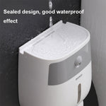 ECOCO E1804 변기 다기능 이중층 휴지걸이, 흰색+회색, 흰색+검정, 분홍색+분홍색, 파란색+파란색