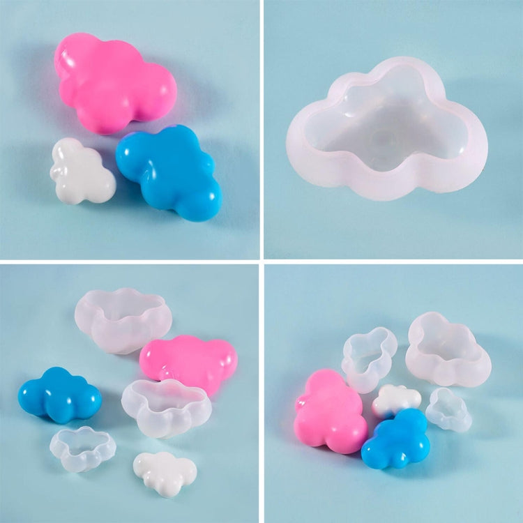 2개 세트 구름 DIY 거울 실리콘 몰드, 규격: 대형, 소형, 중형, 대형