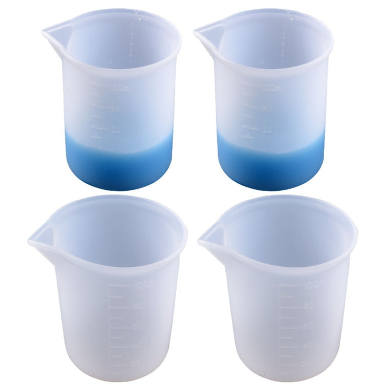 10개 크리스탈 에폭시 실리콘 눈금 100ml 계량컵, 10개 100ml
