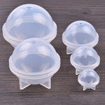 크리스탈 에폭시 볼 실리콘 몰드 DIY 수제 보석 구체 제작 몰드, 20개 20mm, 20개 30mm, 10개 40mm, 4개 50mm, 4개 60mm