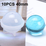 크리스탈 에폭시 볼 실리콘 몰드 DIY 수제 보석 구체 제작 몰드, 20개 20mm, 20개 30mm, 10개 40mm, 4개 50mm, 4개 60mm