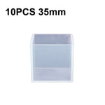 크리스탈 드롭 접착제 정사각 실리카겔 몰드 DIY 수제 보석 장식 모델, 20개 20mm, 20개 25mm, 10개 35mm, 4개 40mm, 4개 50mm, 4개 65mm
