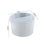 2개 DIY 크리스탈 에폭시 색 분리 컵 실리콘 톤 컵, 스타일:, 2개 2칸, 2개 3칸, 2개 4칸, 2개 5칸