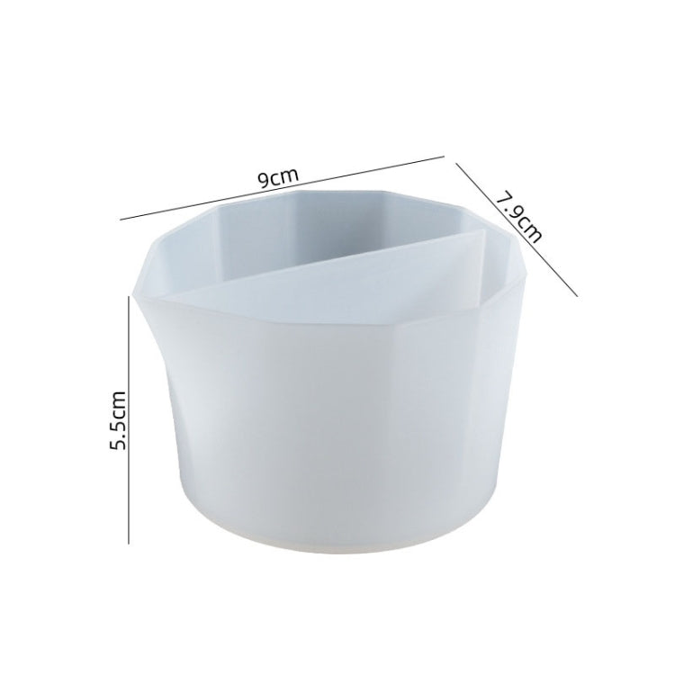 2개 DIY 크리스탈 에폭시 색 분리 컵 실리콘 톤 컵, 스타일:, 2개 2칸, 2개 3칸, 2개 4칸, 2개 5칸