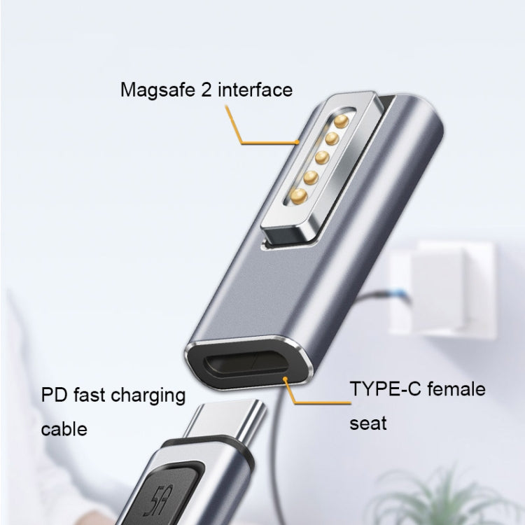 Type-C/USB-C to Magsafe1/2 충전 어댑터 PD 충전 지원, Type-C to Magsafe 1 L, Type-C to Magsafe 2 T