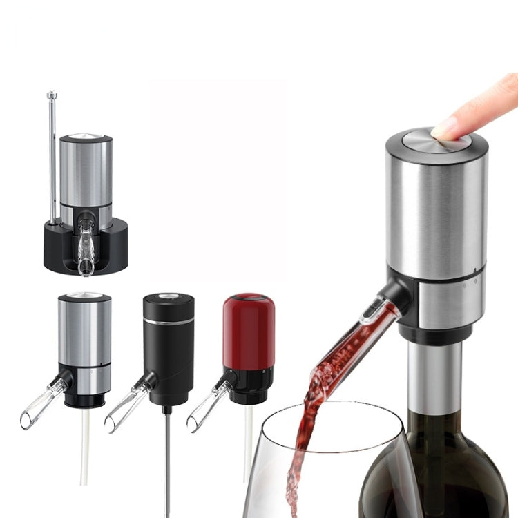 전기 레드 와인 디캔터 디스펜서, 스타일:, 레드 ABS, 스테인리스 스틸, 베이스 포함 스테인리스 스틸