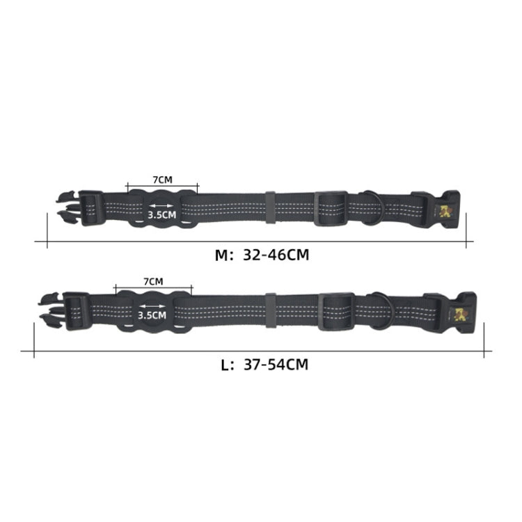 PUGGA GG1002 폴리에스터 반려동물 목걸이 개 GPS 장치 보호용 목걸이, M, L