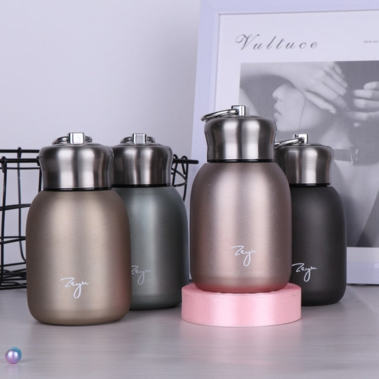 280ml 304 스테인리스 스틸 손잡이 진공 단열 컵 빅 벨리 선물 컵, 블랙, 골드, 그린, 실버, 로즈 골드