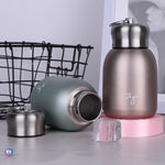 280ml 304 스테인리스 스틸 손잡이 진공 단열 컵 빅 벨리 선물 컵, 블랙, 골드, 그린, 실버, 로즈 골드