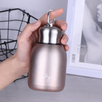 280ml 304 스테인리스 스틸 손잡이 진공 단열 컵 빅 벨리 선물 컵, 블랙, 골드, 그린, 실버, 로즈 골드